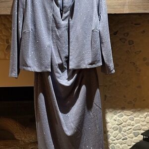 Elegant Blue Two-Piece Set